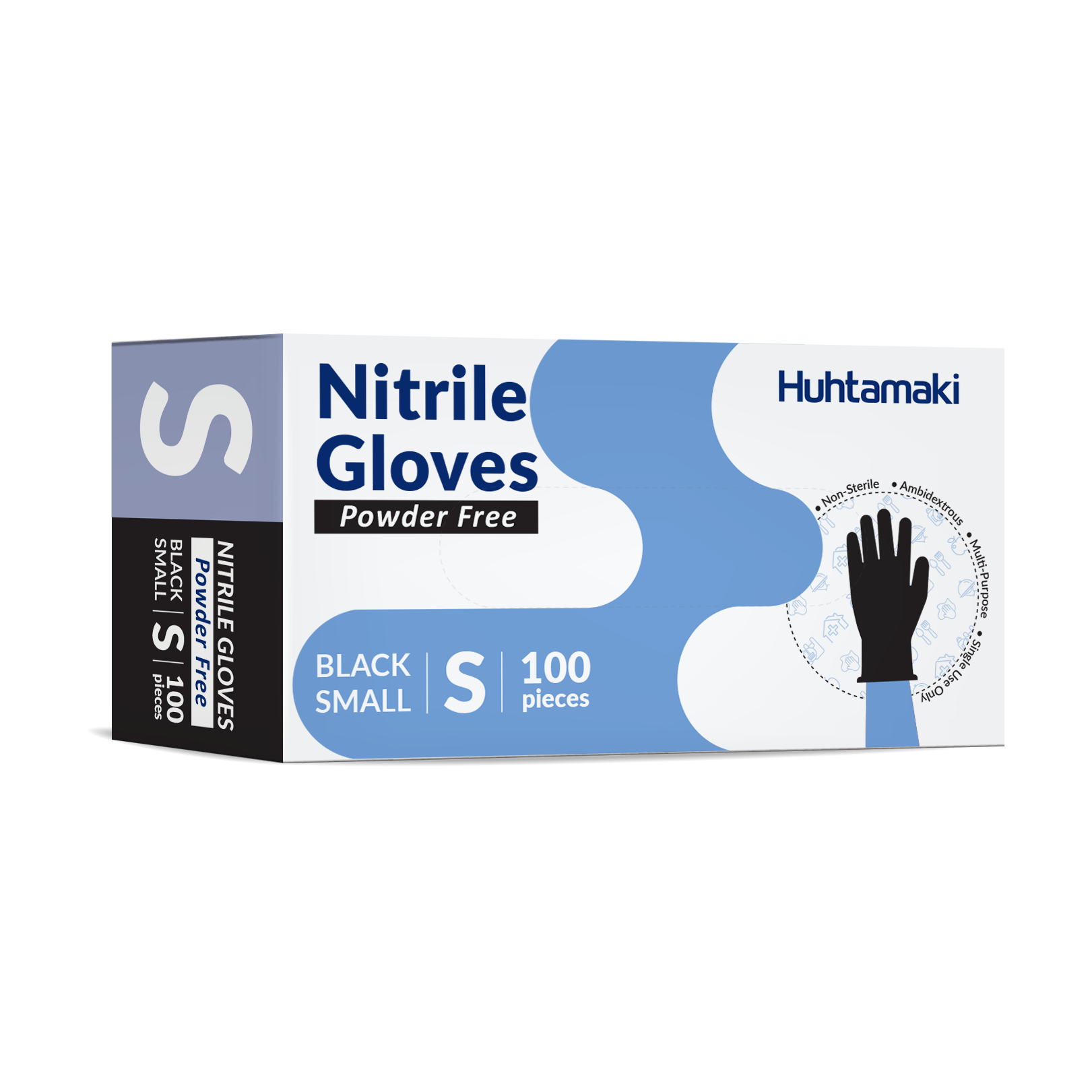 Small Black Nitrile Gloves