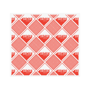 Salsas Printed Red Burrito Greaseproof Sheets 220 x 200