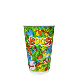 16oz Boost Juice Christmas 2025 Triple Wall Corrugated Aqueous Lined Cup
