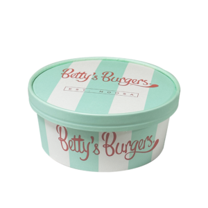 Betty's Printed 24oz Soup Cup & Lid PE Lined