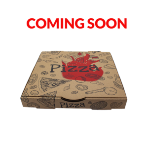 COMING SOON!  12 inch Kraft Printed Pizza Box