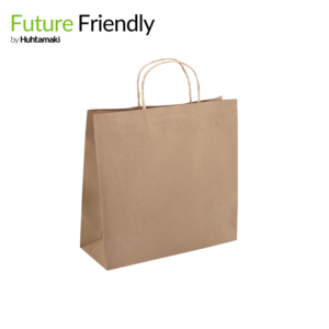 FSC Mix Credit Small Kraft Brown Delivery Twist Handle Bag 280 x 280 x150G mm