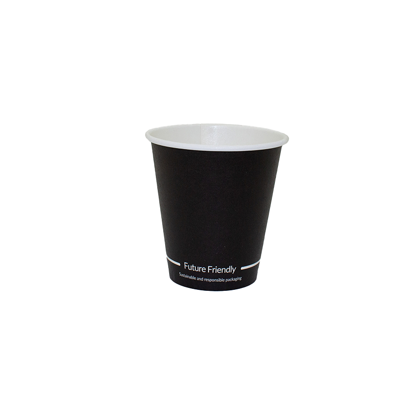 10oz True Fill Single Wall Black PLA Hot Cup 86.5mm