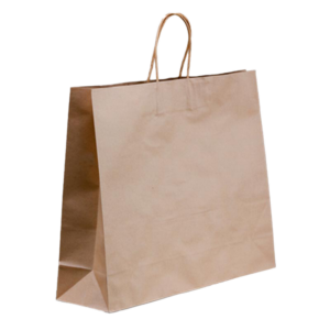 FSC Recycled Twisted Handle Brown Paper Bag  335 x 320