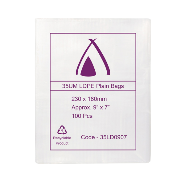 LDPE Clear (9x7") 35um Bag