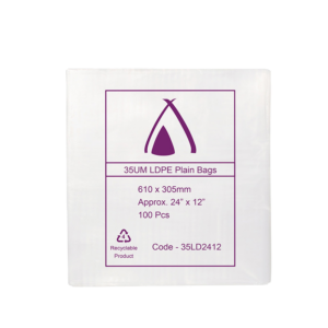LDPE Clear (24x12") 35um Bag