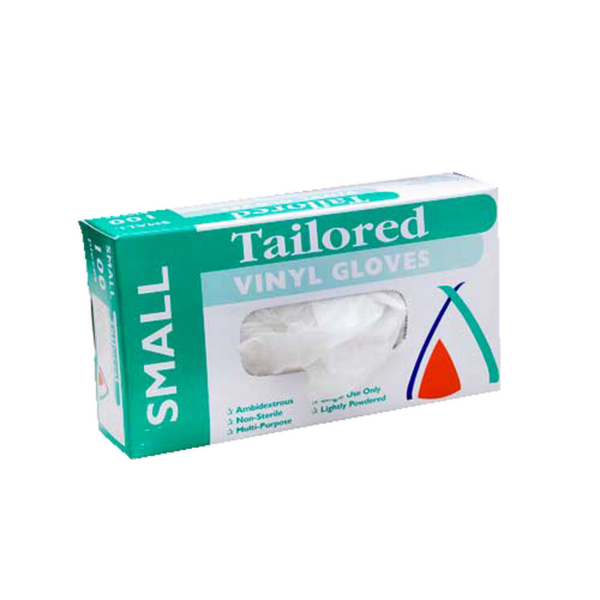 Gloves Vinyl Small Natural Lightly Powdered