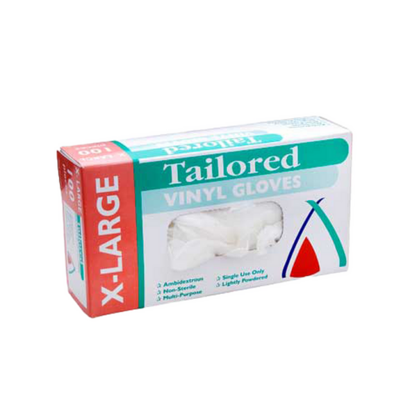 Gloves Vinyl Extra Large Natural Lightly Powdered