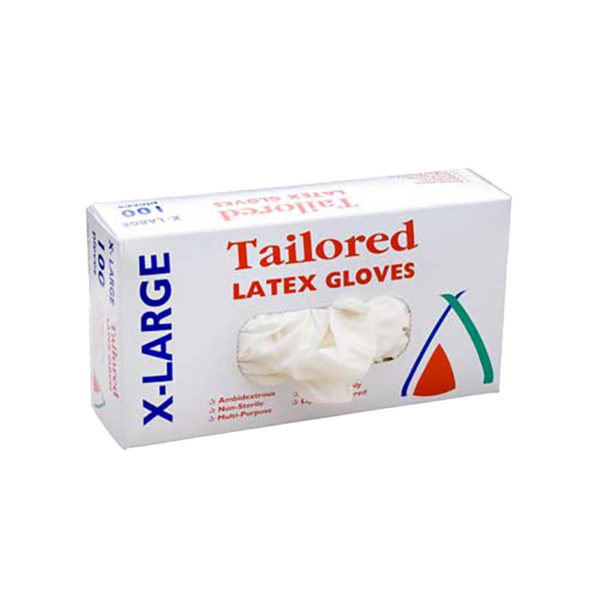 Gloves Latex Natural Extra Large Lightly Powdered