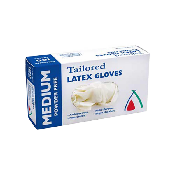Gloves Latex Natural Medium Powder Free