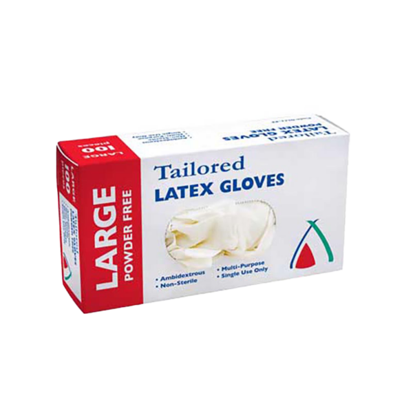 Gloves Latex Natural Large Powder Free
