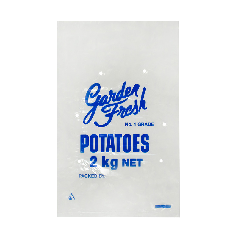 2kg Garden Fresh Potatoes LDPE Vented Bag
