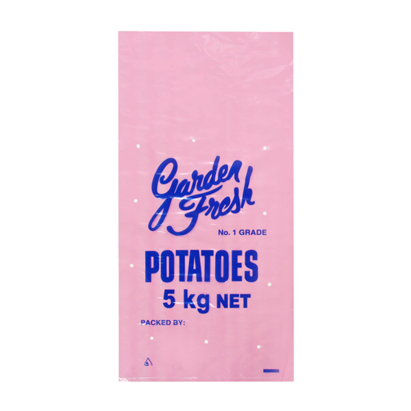 LDPE Vented Bag Pink Potato Bags 5kg