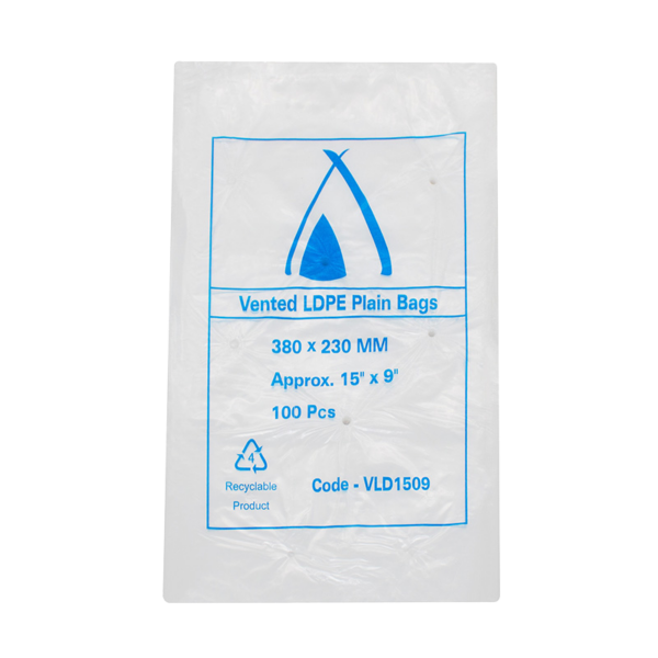 Vented LDPE Bags 380 x 230 mm (15x9)