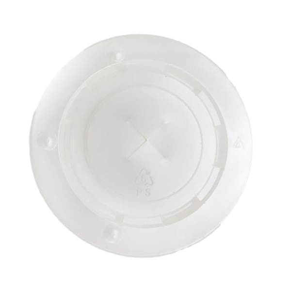 PS Flat Lid With Straw Slot for Paper Cold Cup 90mm Diameter