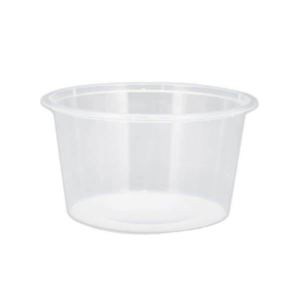 Chanrol Clear Round Containers - Polypropylene (PP), 440ml