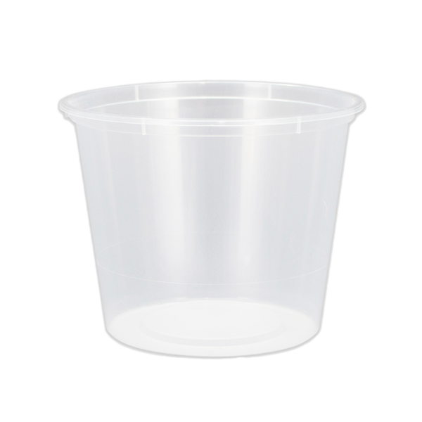 Chanrol Clear Round Containers - Polypropylene (PP), 620ml