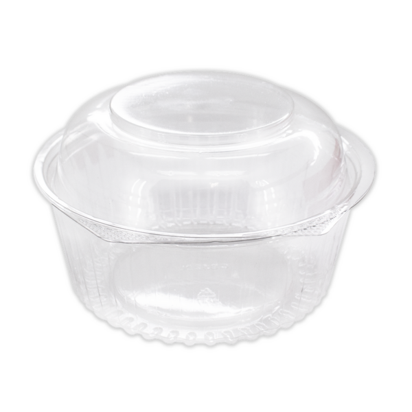 32oz Clear Bowl With Hinged Dome Lid