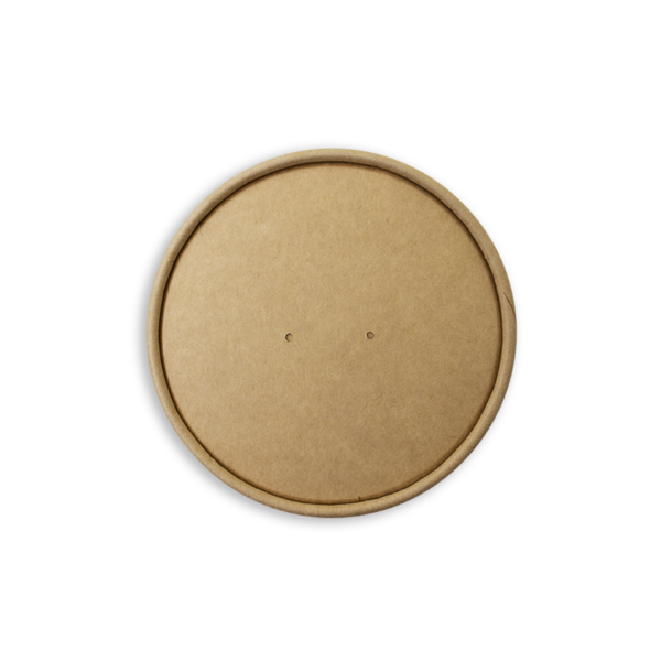 Kraft Food Containers and Lids - Kraft Paper, 8-12oz Extra Small Lid