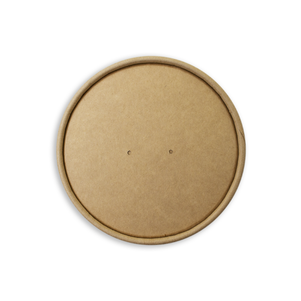 Kraft Food Containers and Lids - Kraft Paper, 16oz Small Lid