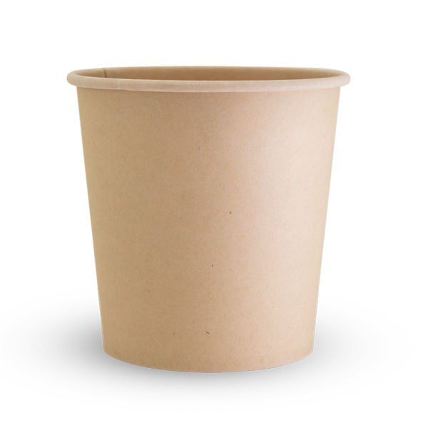 Bamboo Food Container - 24oz, Bamboo Paper + PLA Lining