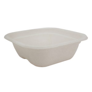 Natural Sugarcane Takeaway Containers - 280ml, Sugarcane bagasse