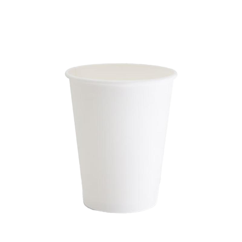 12oz Single Wall Coffee Cups White