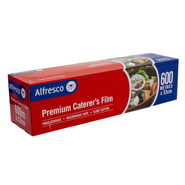 1 Roll x Alfresco by Huhtamaki  Premium Caterer's Film 600M x 33cm