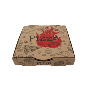 9 inch Kraft Printed Pizza Box