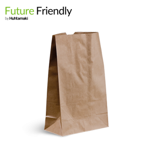 FSC® Mix Credit #6 Brown SOS Blocked Bottom Paper Bag 390L x 240W mm x 120(G) mm