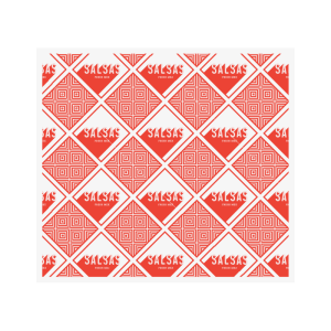 Salsas Printed Red Burrito Greaseproof Sheets 220 x 200
