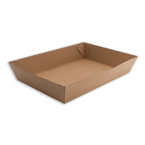 FSC® Kraft Board Tray #4 152 x 225 x 45mm