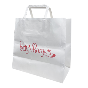 Betty's Burgers Printed Large Flat Handle Bag x 250