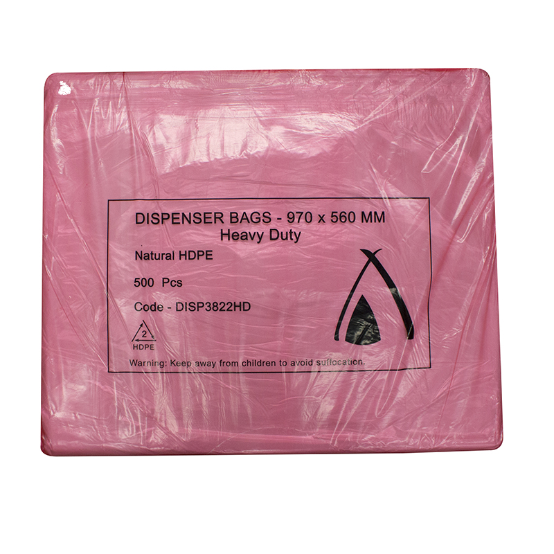 HDPE Natural 38” x 22” Heavy Duty Dispenser Freezer Bag