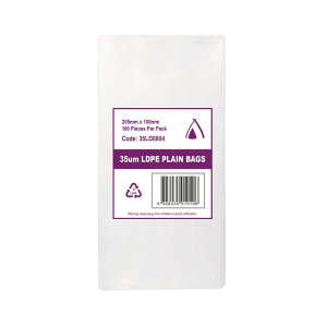 LDPE Clear (8x4") 35um Bag