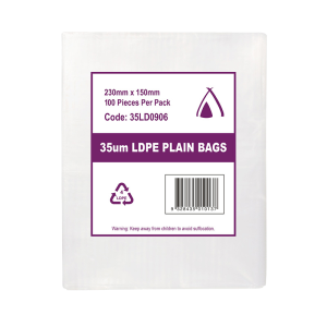 LDPE Clear (9x6") 35um Bag