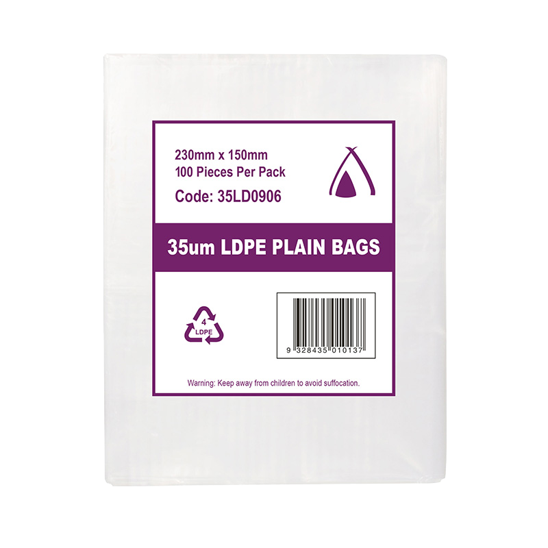 LDPE Clear (9x6") 35um Bag