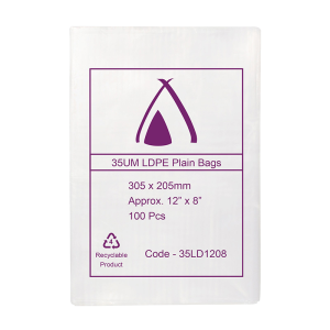 LDPE Clear (12x8") 35um Bag