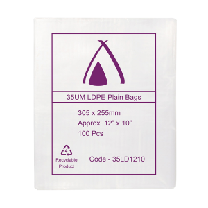 LDPE Clear (12x10") 35um Bag