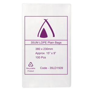 LDPE Clear (15x9") 35um Bag