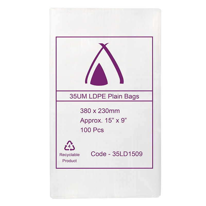 LDPE Clear (15x9") 35um Bag