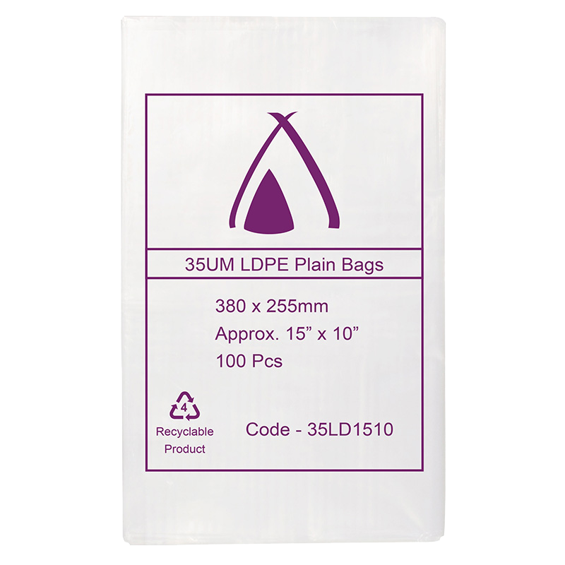 LDPE Clear (15x10") 35um Bag