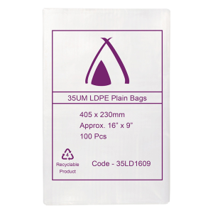 LDPE Clear (16x9") 35um Bag