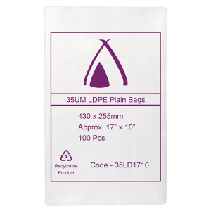 LDPE Clear (17x10") 35um Bag