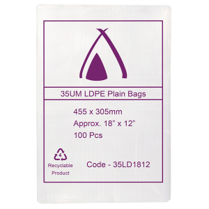 LDPE Clear (18x12") 35um Bag