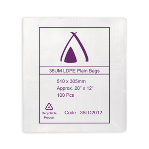 LDPE Clear (20x12") 35um Bag