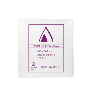 LDPE Clear (24x12") 35um Bag