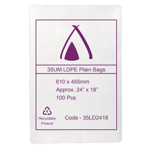 LDPE Clear (24x18") 35um Bag