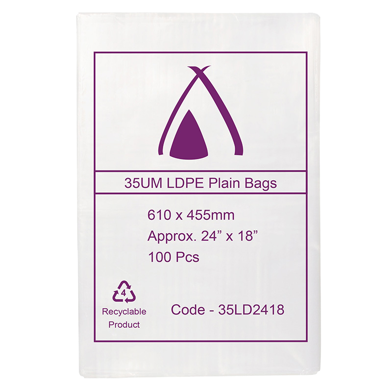 LDPE Clear (24x18") 35um Bag
