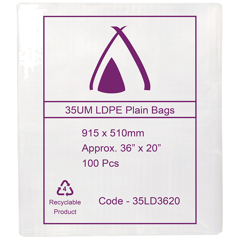 LDPE Clear (36x20") 35um Bag